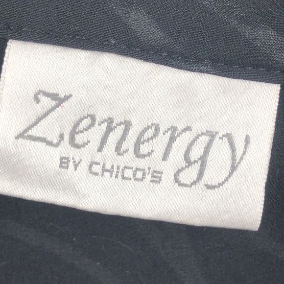 Zenergy women’s black zip up‎ jacket with pockets M - Picture 2 of 11